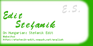 edit stefanik business card